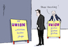 Cartoon: Union wird günther (small) by Pfohlmann tagged union,cdu,csu,merz,söder,partei,günther,landtagswahl,schleswig,holstein,ministerpräsident,marketing,wahlplakat,wahlkampf