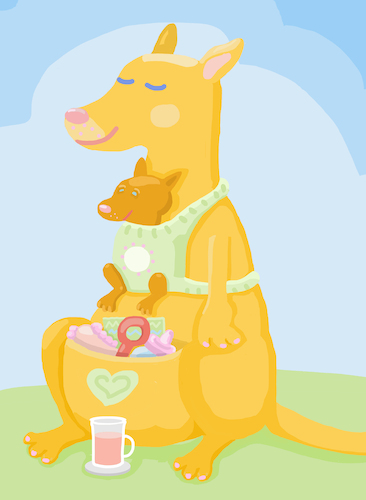 Cartoon: Mutter und Kind (medium) by sabine voigt tagged känguru,mutter,australien,uluru,ayers,rock,kleinkind,kind,baby,mutterliebe,liebe,pflege,kindergarten,krabbelgruppe,down,under,familie,kinder,tochter,sohn,tier,beuteltier,aborigines,känguru,mutter,australien,uluru,ayers,rock,kleinkind,kind,baby,mutterliebe,liebe,pflege,kindergarten,krabbelgruppe,down,under,familie,kinder,tochter,sohn,tier,beuteltier,aborigines