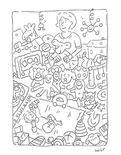 Spielzeug Überdosis (medium) Cartoon: Spielzeug Überdosis (medium) by sabine voigt tagged spielzeug,geschenke,konsum,kinderzimmer,erziehung,eltern,baby,erstausstattung,mutter,socken,spiel,kreativität,überdosis,überreizung,massenware,verzicht,kind,spielzeug,geschenke,konsum,kinderzimmer,erziehung,eltern,baby,erstausstattung,mutter,socken,spiel,kreativität,überdosis,überreizung,massenware,verzicht,kind
