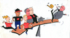 Cartoon: gewerkschaft boss (small) by sabine voigt tagged gewerkschaft,boss,tarifvertrag,arbeitnehmer,betriebsrat,chef,gehalt