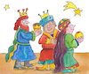 Cartoon: Heilige drei Könige (small) by sabine voigt tagged weihnachten,heilige,drei,könige,christentum,religion,jesus,kirche,fest,geschenke