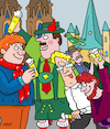 Cartoon: Karneval (small) by sabine voigt tagged karneval,köln,dom,bayern,kölsch,fasching,party,feiern,tourismus,rhein,verkleiden