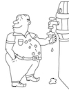 Cartoon: Kellner Fass (small) by sabine voigt tagged kölsch,kneipe,köbes,trinken,alkohol,brauhaus,bier,wirtschaft,service