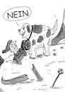 Cartoon: schweiz Rettung (small) by sabine voigt tagged schweiz,rettung,berge,unfall,ferien,hund,bernerdiener,ski,hilfe