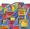 Cartoon: Wahl Europawahl (small) by sabine voigt tagged wahl,europa,politik,deutschland,nrw,labyrinth,orientierung,entscheidung,stress