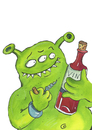 Cartoon: wein außerirdischer (small) by sabine voigt tagged wein,außerirdischer,ufo,alkohol,all,weltraum,universum,alien,trinken