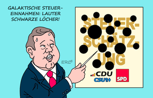 Cartoon: Astronom Klingbeil (medium) by Erl tagged politik,steuerschätzung,finanzen,löcher,finanzminister,klingbeil,astronomie,karikatur,erl,politik,steuerschätzung,finanzen,löcher,finanzminister,klingbeil,astronomie,karikatur,erl