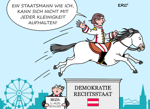 Cartoon: Auf hohem Ross (medium) by Erl tagged politik,österreich,bundeskanzler,sebastian,kurz,ibiza,äffäre,untersuchungsausschuss,verdacht,falschaussage,staatsanwaltschaft,anklage,verhältnis,demokratie,rechsstaat,arroganz,hohes,ross,övp,wien,prater,riesenrad,karikatur,erl,politik,österreich,bundeskanzler,sebastian,kurz,ibiza,äffäre,untersuchungsausschuss,verdacht,falschaussage,staatsanwaltschaft,anklage,verhältnis,demokratie,rechsstaat,arroganz,hohes,ross,övp,wien,prater,riesenrad,karikatur,erl