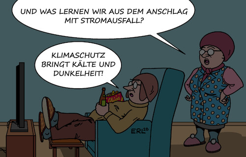 Cartoon: Bärendienst (medium) by Erl tagged politik,berlin,anschlag,stromausfall,klimaschützer,bärendienst,bevölkerung,ablehnung,kälte,dunkelheit,karikatur,erl,politik,berlin,anschlag,stromausfall,klimaschützer,bärendienst,bevölkerung,ablehnung,kälte,dunkelheit,karikatur,erl