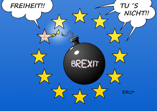 Cartoon: Brexit (medium) by Erl tagged erl,karikatur,sterne,feuer,fackel,lunte,zündschnur,bombe,zerstörung,spaltung,egoismus,nationalismus,freihandel,handel,wirtschaft,solidarität,sicherheit,frieden,freiheit,werte,union,europäische,europa,brexit,eu,uk,großbritannien,großbritannien,uk,eu,brexit,europa,europäische,union,werte,freiheit,frieden,sicherheitn,solidarität,wirtschaft,handel,freihandel,nationalismus,egoismus,spaltung,zerstörung,bombe,zündschnur,lunte,fackel,feuer,sterne,karikatur,erl