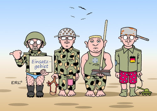 Cartoon: Bundeswehr (medium) by Erl tagged politik,bundeswehr,militär,deutschland,ausrüstung,mängel,veraltet,kaputt,schrott,waffen,flugzeuge,hubschrauber,schiffe,panzer,verteidigungsministerin,ursula,von,der,leyen,vorzeigeprojekte,auslandseinsätze,einsätze,bundeswehreinsatz,soldaten,karikatur,erl,politik,bundeswehr,militär,deutschland,ausrüstung,mängel,veraltet,kaputt,schrott,waffen,flugzeuge,hubschrauber,schiffe,panzer,verteidigungsministerin,ursula,von,der,leyen,vorzeigeprojekte,auslandseinsätze,einsätze,bundeswehreinsatz,soldaten,karikatur,erl