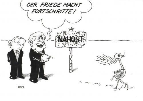 Cartoon: Bush Nahost (medium) by Erl tagged bush,nahost,middle,east,bush,nahost,middle,east,friedenstaube,frieden,arabien,gaza,aussichten,hoffnungslos,tod,entwicklung,krieg,konflikt,juden,palästinenser,nahostkonflikt,iran,israel,zionismus,islam,moslems,landerwerb,palästina