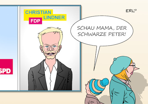 Cartoon: Christian Lindner (medium) by Erl tagged bundestagswahl,wahl,bundestag,regierung,regierungsbildung,koalition,sondierung,cdu,csu,fdp,die,grünen,schwarz,gelb,grün,jamaika,ausstieg,liberale,scheitern,platzen,verantwortung,schuld,schwarzer,peter,christian,lindner,wahlplakat,neuwahlen,spd,mutter,kind,karikatur,erl,bundestagswahl,wahl,bundestag,regierung,regierungsbildung,koalition,sondierung,cdu,csu,fdp,die,grünen,schwarz,gelb,grün,jamaika,ausstieg,liberale,scheitern,platzen,verantwortung,schuld,schwarzer,peter,christian,lindner,wahlplakat,neuwahlen,spd,mutter,kind,karikatur,erl