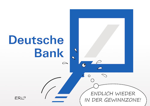 Cartoon: Deutsche Bank (medium) by Erl tagged politik,wirtschaft,finanzen,geld,deutsche,bank,geschäfte,rand,legalität,betrügereien,verluste,verlust,neuaufstellung,gewinn,karikatur,erl,politik,wirtschaft,finanzen,geld,deutsche,bank,geschäfte,rand,legalität,betrügereien,verluste,verlust,neuaufstellung,gewinn,karikatur,erl