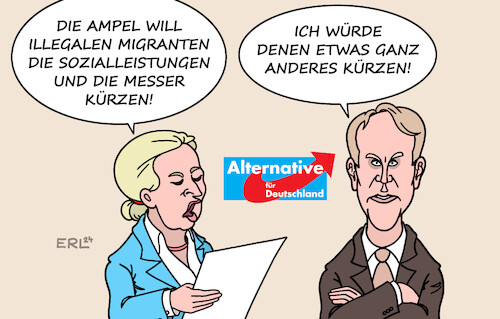 Die AfD setzt immer eins drauf