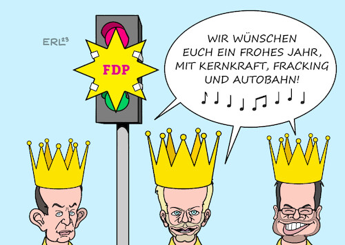 Cartoon: Dreikönigstreffen II (medium) by Erl tagged politik,partei,fdp,liberale,dreikönigstreffen,ampel,koalition,verlierer,profilierung,atomkraft,laufzeit,verlängerung,fracking,erdgas,auto,autobahn,neubau,verkehrsminister,volker,wissing,finanzminister,christian,lindner,justizminister,marco,buschmann,heilig,dreikönig,stern,gedicht,lied,karikatur,erl,politik,partei,fdp,liberale,dreikönigstreffen,ampel,koalition,verlierer,profilierung,atomkraft,laufzeit,verlängerung,fracking,erdgas,auto,autobahn,neubau,verkehrsminister,volker,wissing,finanzminister,christian,lindner,justizminister,marco,buschmann,heilig,dreikönig,stern,gedicht,lied,karikatur,erl