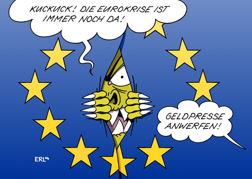 Cartoon: EZB (medium) by Erl tagged eu,europäische,zentralbank,ezb,euro,eurokrise,krise,inflation,deflation,leitzins,senkung,zinssenkung,gelpresse,notenpresse,anwerfen,mario,draghi,vorhang,ungeheuer,monster,eu,europäische,zentralbank,ezb,euro,eurokrise,krise,inflation,deflation,leitzins,senkung,zinssenkung,gelpresse,notenpresse,anwerfen,mario,draghi,vorhang,ungeheuer,monster