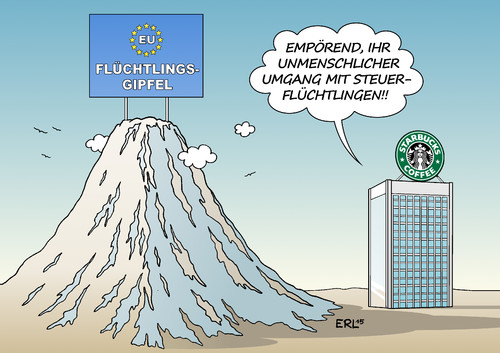 Cartoon: Flüchtlinge (medium) by Erl tagged flüchtlinge,bürgerkrieg,syrien,flucht,europa,eu,gipfel,flüchtlingsgipfel,luxemburg,niederlande,steuervorteil,steuerschlupfloch,steuern,steuerflüchtling,konzern,starbucks,fiat,umgang,unmenschlich,karikatur,erl,flüchtlinge,bürgerkrieg,syrien,flucht,europa,eu,gipfel,flüchtlingsgipfel,luxemburg,niederlande,steuervorteil,steuerschlupfloch,steuern,steuerflüchtling,konzern,starbucks,fiat,umgang,unmenschlich,karikatur,erl