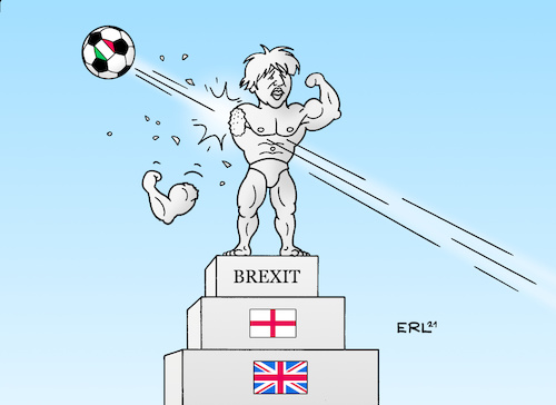 Cartoon: Football is coming (medium) by Erl tagged politik,sport,fußball,europameisterschaft,em,finale,italien,england,elfmeterschießen,niederlage,trauma,selbstbewusstsein,nation,großbritannien,brexit,nationalismus,boris,johnson,denkmal,beschädigung,football,karikatur,erl,politik,sport,fußball,europameisterschaft,em,finale,italien,england,elfmeterschießen,niederlage,trauma,selbstbewusstsein,nation,großbritannien,brexit,nationalismus,boris,johnson,denkmal,beschädigung,football,karikatur,erl