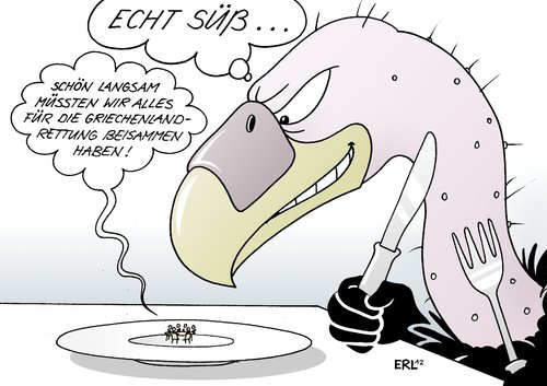 Cartoon: Griechenland (medium) by Erl tagged griechenland,schulden,krise,euro,eu,sparkurs,kaputtsparen,wirtschaft,wachstum,rezession,früchte,rückzahlung,gläubiger,hilfspaket,bankrott,pleite,griechenland,krise,schulden,euro,eu,sparkurs,kaputtsparen,wachstum,rezession,früchte,rückzahlung