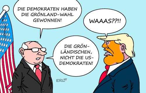 Cartoon: Grönland (medium) by Erl tagged politik,usa,trump,anspruch,grönland,wahl,sieg,demokraten,karikatur,erl,politik,usa,trump,anspruch,grönland,wahl,sieg,demokraten,karikatur,erl