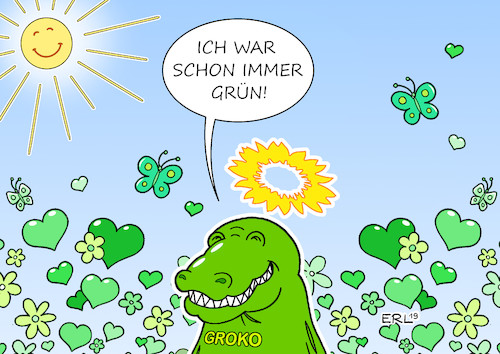 Cartoon: Grüne Groko (medium) by Erl tagged politik,bundesregierung,regierung,große,koalition,groko,cdu,csu,spd,klimaschutz,umweltschutz,klimawandel,ökologie,umfragehoch,die,grünen,greta,thunberg,karikatur,erl,politik,bundesregierung,regierung,große,koalition,groko,cdu,csu,spd,klimaschutz,umweltschutz,klimawandel,ökologie,umfragehoch,die,grünen,greta,thunberg,karikatur,erl