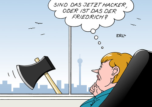 Hacker vor Kanzleramt