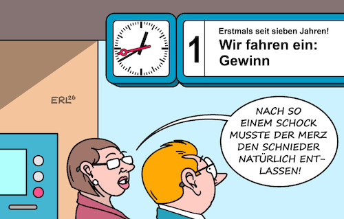 Cartoon: Jetzt wird alles klar! (medium) by Erl tagged politik,verkehr,bahn,gewinn,entlassung,verkehrsminister,schnieder,motiv,merz,unklar,karikatur,erl,politik,verkehr,bahn,gewinn,entlassung,verkehrsminister,schnieder,motiv,merz,unklar,karikatur,erl