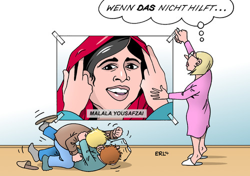 Cartoon: Malala (medium) by Erl tagged malala,yousafzai,friedensnobelpreis,frieden,nobelpreis,mädchen,pakistan,bildung,rechte,attentat,taliban,überleben,mut,vorbild,kind,kinder,menschen,malala,yousafzai,friedensnobelpreis,frieden,nobelpreis,mädchen,pakistan,bildung,rechte,attentat,taliban,überleben,mut,vorbild,kind,kinder,menschen