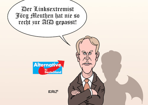 Cartoon: Meuthen (medium) by Erl tagged politik,partei,afd,rechtspopulismus,rechtsextremismus,flügel,björn,höcke,jörg,meuthen,gemäßigt,bundessprecher,verzicht,kandidatur,kapitulation,karikatur,erl,politik,partei,afd,rechtspopulismus,rechtsextremismus,flügel,björn,höcke,jörg,meuthen,gemäßigt,bundessprecher,verzicht,kandidatur,kapitulation,karikatur,erl