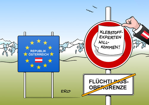 Cartoon: Österreich (medium) by Erl tagged österreich,präsident,wahl,präsidentenwahl,wiederholung,verschiebung,briefwahl,umschläge,klebstoff,mangelhaft,flüchtlinge,obergrenze,zuwanderung,fachkräfte,experten,willkommen,die,grünen,fpö,van,der,bellen,hofer,berge,karikatur,erl,österreich,präsident,wahl,präsidentenwahl,wiederholung,verschiebung,briefwahl,umschläge,klebstoff,mangelhaft,flüchtlinge,obergrenze,zuwanderung,fachkräfte,experten,willkommen,die,grünen,fpö,van,der,bellen,hofer,berge,karikatur,erl