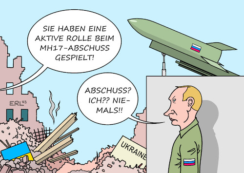 Cartoon: Putin und MH17 (medium) by Erl tagged politik,krieg,ostukraine,donbass,abschuss,passagierflugzeug,mh17,separatisten,prorussisch,ermittler,niederlande,aktiv,rolle,wladimir,putin,karikatur,erl,politik,krieg,ostukraine,donbass,abschuss,passagierflugzeug,mh17,separatisten,prorussisch,ermittler,niederlande,aktiv,rolle,wladimir,putin,karikatur,erl