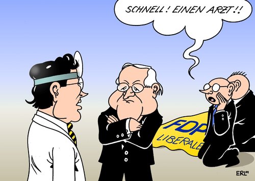 Cartoon: Rösler (medium) by Erl tagged brüderle,wirtschaftsminister,gesundheitsminister,arzt,rösler,favorit,nachfolge,westerelle,vorsitz,fdp,fdp,westerwelle,rösler,lindner,nachfolge,partei,parteivorsitz,vizekanzler,koalition,präsidium,machtkampf,macht