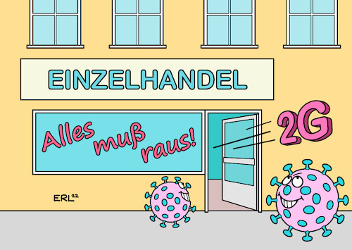 Cartoon: Schlussverkauf (medium) by Erl tagged politik,corona,virus,pandemie,covid19,welle,omikron,lockerungen,einzelhandel,2g,regel,geimpft,genesen,schlussverkauf,raus,rein,laden,geschäft,handel,karikatur,erl,politik,corona,virus,pandemie,covid19,welle,omikron,lockerungen,einzelhandel,2g,regel,geimpft,genesen,schlussverkauf,raus,rein,laden,geschäft,handel,karikatur,erl