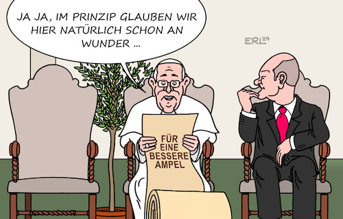 Scholz beim Papst