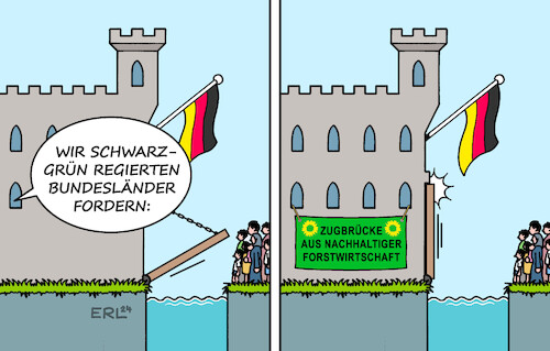 Schwarz-grüne Asylforderung