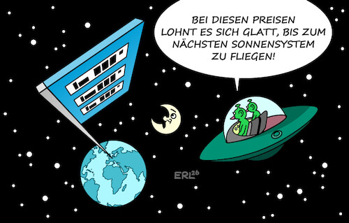 Cartoon: Spritpreise (medium) by Erl tagged politik,irankrieg,straße,von,hormus,jemen,huthi,rebellen,meerenge,bab,al,mandab,anstieg,spritpreise,rekord,all,außerirdische,ufo,tanken,karikatur,erl,politik,irankrieg,straße,von,hormus,jemen,huthi,rebellen,meerenge,bab,al,mandab,anstieg,spritpreise,rekord,all,außerirdische,ufo,tanken,karikatur,erl