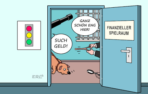 Cartoon: Suche (medium) by Erl tagged politik,finanzen,coronahilfen,notsituation,bundesregierung,ampel,spd,grüne,fdp,finanztrick,umgehung,schuldenbremse,sondervermögen,klimaschutz,klage,cdu,bundesverfassungsgericht,karlsruhe,urteil,finanzloch,60,milliarden,euro,suche,geld,finanzieller,spielraum,eng,suchhund,spürhund,lupe,wünschelrute,karikatur,erl,politik,finanzen,coronahilfen,notsituation,bundesregierung,ampel,spd,grüne,fdp,finanztrick,umgehung,schuldenbremse,sondervermögen,klimaschutz,klage,cdu,bundesverfassungsgericht,karlsruhe,urteil,finanzloch,60,milliarden,euro,suche,geld,finanzieller,spielraum,eng,suchhund,spürhund,lupe,wünschelrute,karikatur,erl