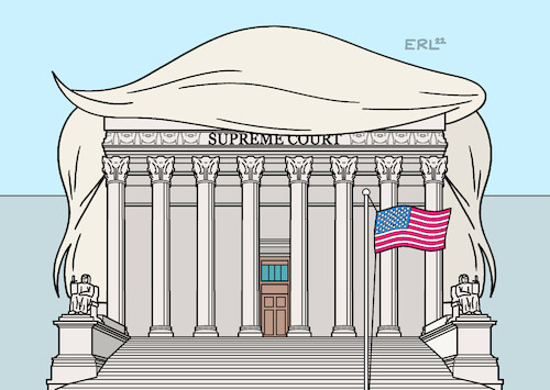 Cartoon: Supreme Court USA (medium) by Erl tagged politik,usa,justiz,oberstes,gericht,supreme,court,besetzung,expräsident,donald,trump,richterinnen,richter,erzkonservativ,urteile,abtreibung,umweltschutz,parteipolitik,republikaner,karikatur,erl,politik,usa,justiz,oberstes,gericht,supreme,court,besetzung,expräsident,donald,trump,richterinnen,richter,erzkonservativ,urteile,abtreibung,umweltschutz,parteipolitik,republikaner,karikatur,erl