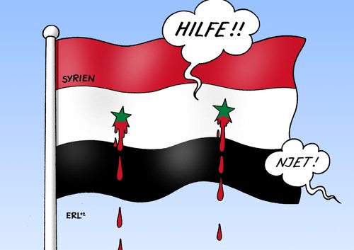 Cartoon: Syrien (medium) by Erl tagged syrien,diktator,assad,bürgerkrieg,revolution,erschießung,niederschlagung,mord,massenmord,hilfe,un,resolution,veto,russland,syrien,diktator,assad,bürgerkrieg,revolution,erschießung,niederschlagung,mord,massenmord,hilfe,un,resolution,veto,russland