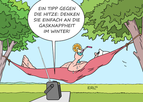 Cartoon: Tipp gegen Hitze (medium) by Erl tagged politik,wetter,hitze,hitzewelle,tipp,abkühlung,gedanke,gasknappheit,winter,kälte,frieren,krieg,russland,ukraine,karikatur,erl,politik,wetter,hitze,hitzewelle,tipp,abkühlung,gedanke,gasknappheit,winter,kälte,frieren,krieg,russland,ukraine,karikatur,erl