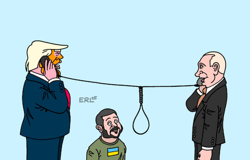 Cartoon: Trump Putin (medium) by Erl tagged politik,russland,krieg,ukraine,usa,präsident,donald,trump,telefonat,putin,gefahr,selenskyj,karikatur,erl,politik,russland,krieg,ukraine,usa,präsident,donald,trump,telefonat,putin,gefahr,selenskyj,karikatur,erl