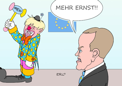 Cartoon: Tusk rügt Johnson (medium) by Erl tagged politik,brexit,großbritannien,austritt,eu,premierminister,boris,johnson,no,deal,misserfolg,schuld,europäische,union,rechtspopulismus,tricks,lügen,täuschung,clown,rüge,donald,tusk,karikatur,erl,politik,brexit,großbritannien,austritt,eu,premierminister,boris,johnson,no,deal,misserfolg,schuld,europäische,union,rechtspopulismus,tricks,lügen,täuschung,clown,rüge,donald,tusk,karikatur,erl