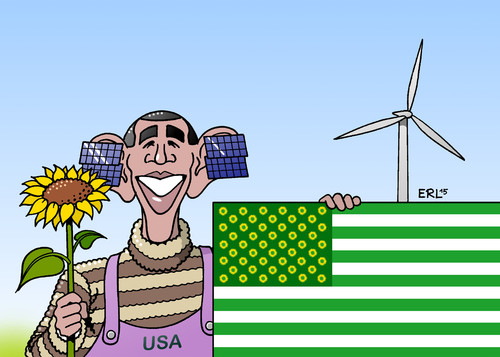 Cartoon: US-Energiewende (medium) by Erl tagged usa,klimawandel,erderwärmung,co2,kohlekraftwerk,energiewende,erneuerbare,energie,windkraft,solarenergie,grün,die,grünen,präsident,barack,obama,karikatur,erl,usa,klimawandel,erderwärmung,co2,kohlekraftwerk,energiewende,erneuerbare,energie,windkraft,solarenergie,grün,die,grünen,präsident,barack,obama