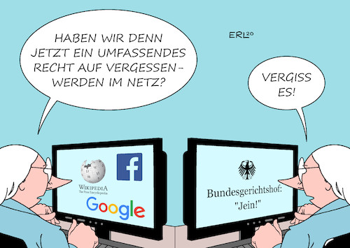 Cartoon: Vergessen (medium) by Erl tagged politik,urteil,bundesgerichtshof,recht,auf,vergessenwerden,im,internet,netz,löschung,teilweise,jein,vergessen,karikatur,erl,politik,urteil,bundesgerichtshof,recht,auf,vergessenwerden,im,internet,netz,löschung,teilweise,jein,vergessen,karikatur,erl