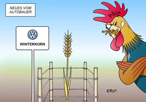 Cartoon: VW (medium) by Erl tagged vw,machtkampf,ferdinand,piech,martin,winterkorn,vorstand,vorsitzender,patriarch,auto,automobilbau,konzern,gewinn,korn,getreide,schutz,zaun,hahn,fressen,verbot,schnabel,bauer,bauernhof,autobauer,karikatur,erl,vw,machtkampf,ferdinand,piech,martin,winterkorn,vorstand,vorsitzender,patriarch,auto,automobilbau,konzern,gewinn,korn,getreide,schutz,zaun,hahn,fressen,verbot,schnabel,bauer,bauernhof,autobauer