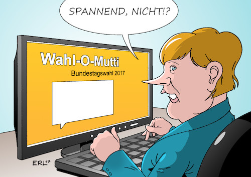 Cartoon: Wahl-O-Mat I (medium) by Erl tagged bundestagswahl,2017,wahl,entscheidung,hilfe,wahlomat,online,parteien,inhalte,positionen,aussagen,zustimmung,ablehnung,übereinstimmung,bundeskanzlerin,angela,merkel,favoritin,spannung,langeweile,automatisch,bier,demokratie,karikatur,erl,bundestagswahl,2017,wahl,entscheidung,hilfe,wahlomat,online,parteien,inhalte,positionen,aussagen,zustimmung,ablehnung,übereinstimmung,bundeskanzlerin,angela,merkel,favoritin,spannung,langeweile,automatisch,bier,demokratie,karikatur,erl