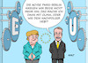 Cartoon: Achse Paris-Berlin (small) by Erl tagged politik,bundeskanzlerin,angela,merkel,ende,amtszeit,abschied,besuch,frankreich,präsident,emmanuel,macron,eu,mangel,antrieb,achse,paris,berlin,motor,karikatur,erl