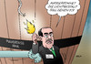 Cartoon: al-Maliki (small) by Erl tagged irak,regierung,regierungsbildung,premier,nuri,al,maliki,spaltung,schiiten,sunniten,kurden,is,isis,pulverfass,feuer,fackel,fackelträger,lichtgestalt,rammbock
