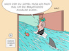 Cartoon: Aquarium I (small) by Erl tagged politik,berlin,hotel,aquarium,platzen,fische,wasser,zerstörung,wasserschaden,bundeskanzler,olaf,scholz,rückkehr,eu,gipfel,probleme,deutschland,zuhause,karikatur,erl